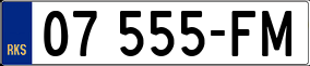 Trailer License Plate